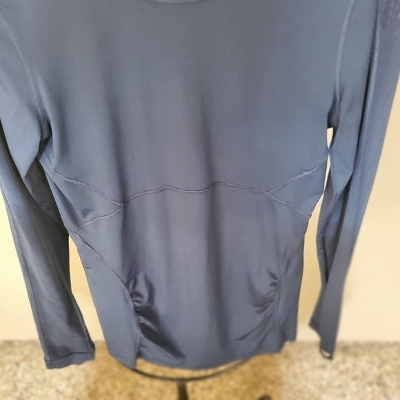 Athleta Blue Long Slv Athletic Sz. S Shirt - Picture 3 of 7
